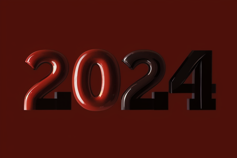 2024艺术字立体字模型背景图片 字体