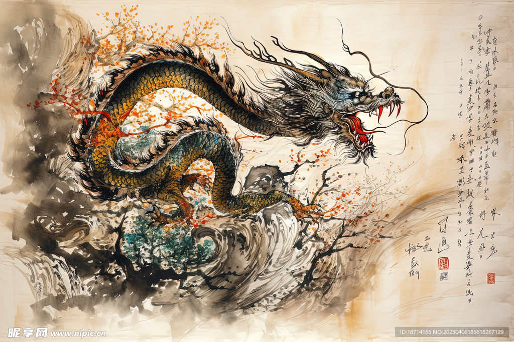 东方巨龙设计图__绘画书法_文化艺术_设计图库_昵图网nipic.com