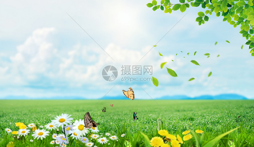 春天美景图片素材-正版创意图片400998574-摄图网