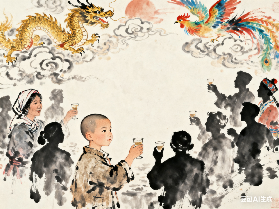以水墨画呈现诗歌意境 (17)