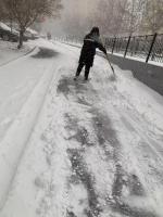 七绝  福锦社区处雪日(平水韵)