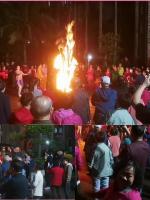 杭州毛儿又到海南（之九）《围着篝火闹元宵》