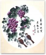 墨禅《书画家苏广君老师“春华秋实 雀报平安作品赏析》诵读：语棠