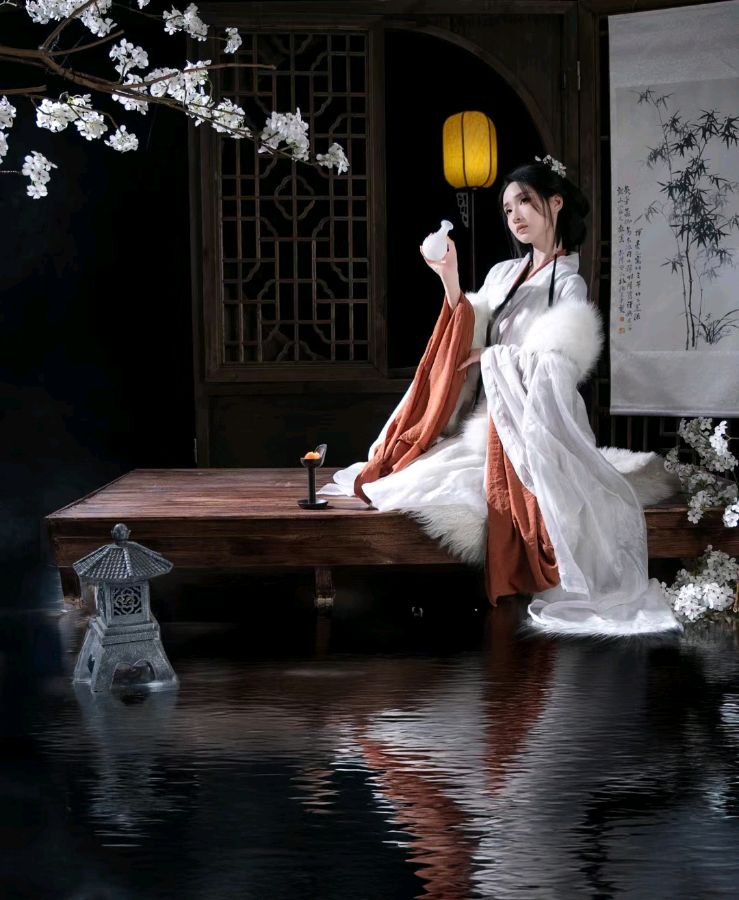 故园月色应犹在，朱颜已染霜。却似一江春水东流去，杯酒穿肠，醉意醺然