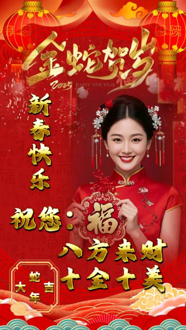 〖春节专刊〗⑥《灵蛇献瑞迎新春——2025年春节献词》作者:成振林/陕西宝鸡