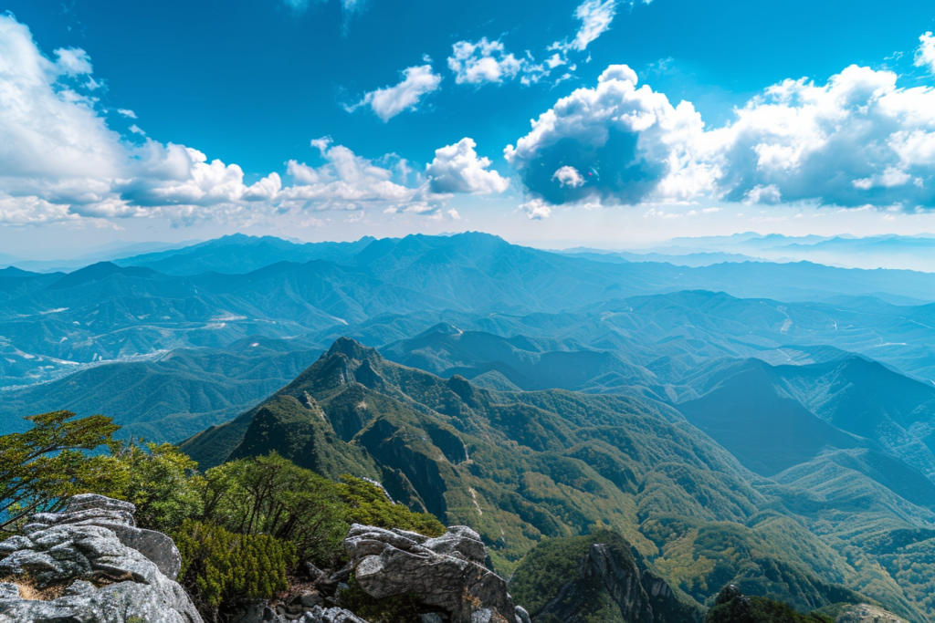 大山森林自然风景高清壁纸 创意海报广告素材