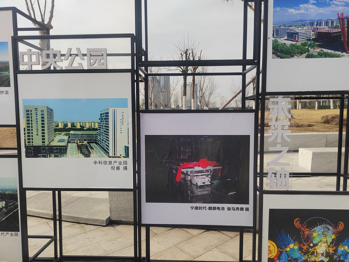 摄影作品入展洛阳市伊滨区中央公园伊滨之窗展区