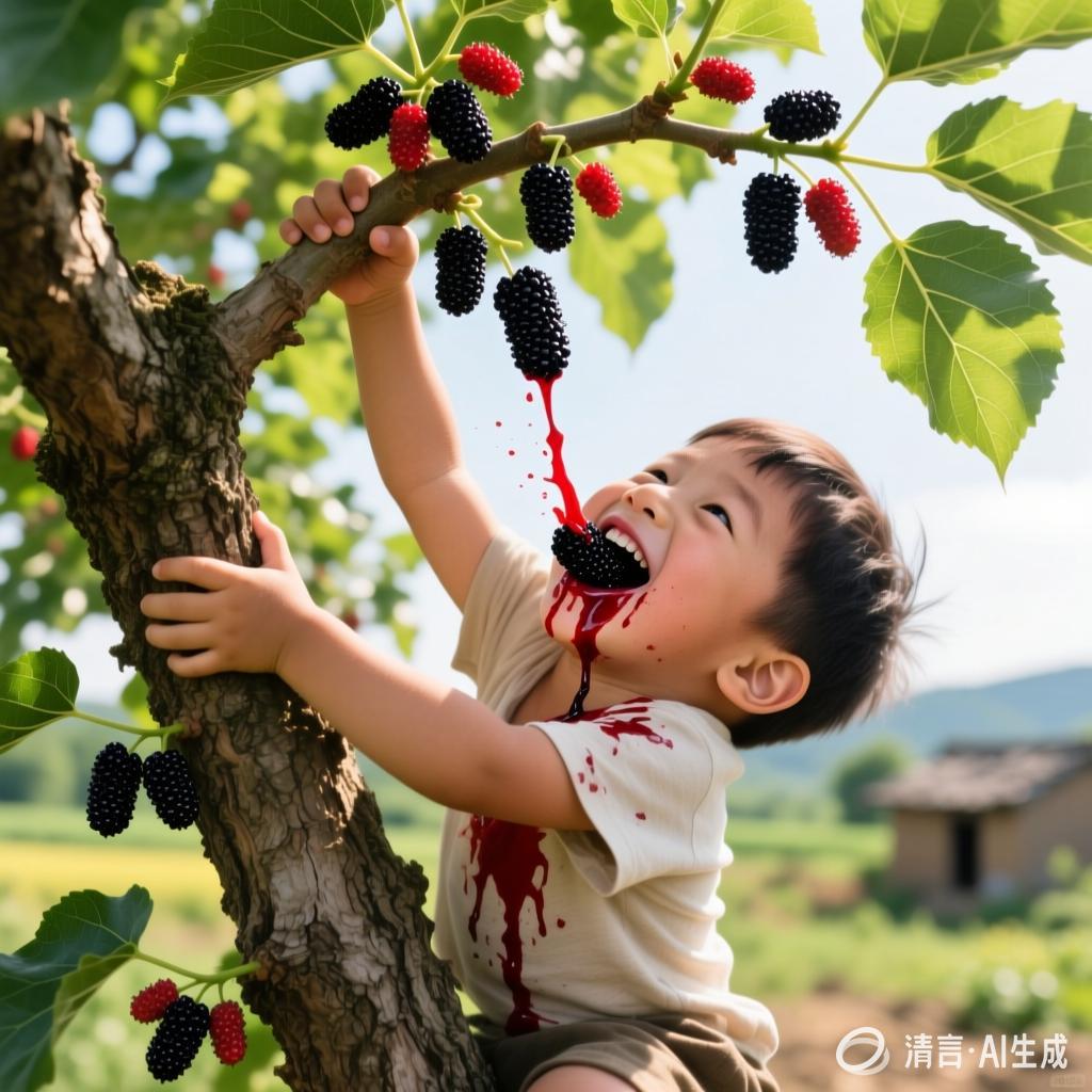 李云雷：【土掉渣·滑溜曲】爬树吃桑椹（中国憨派文学）