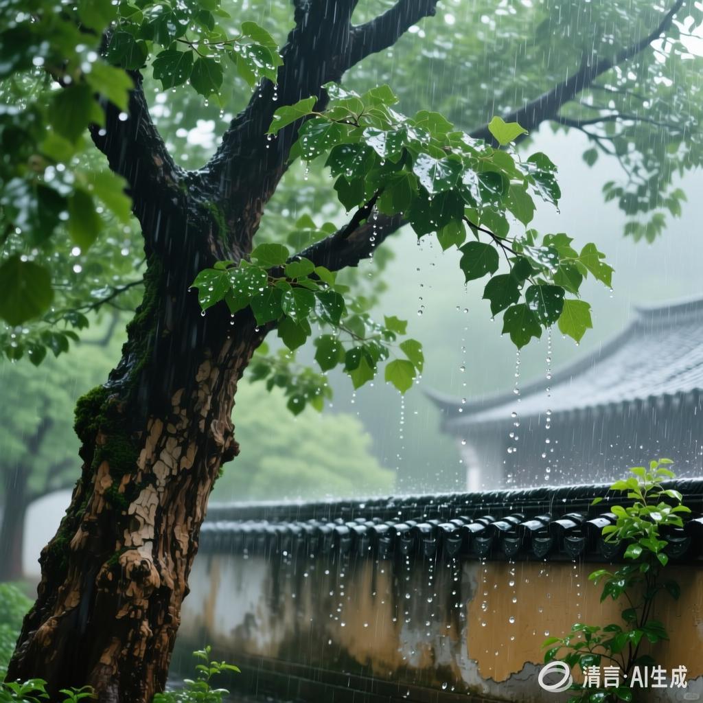 郭新昌：【土掉渣·滑溜曲】雨中梧桐（中国憨派文学）