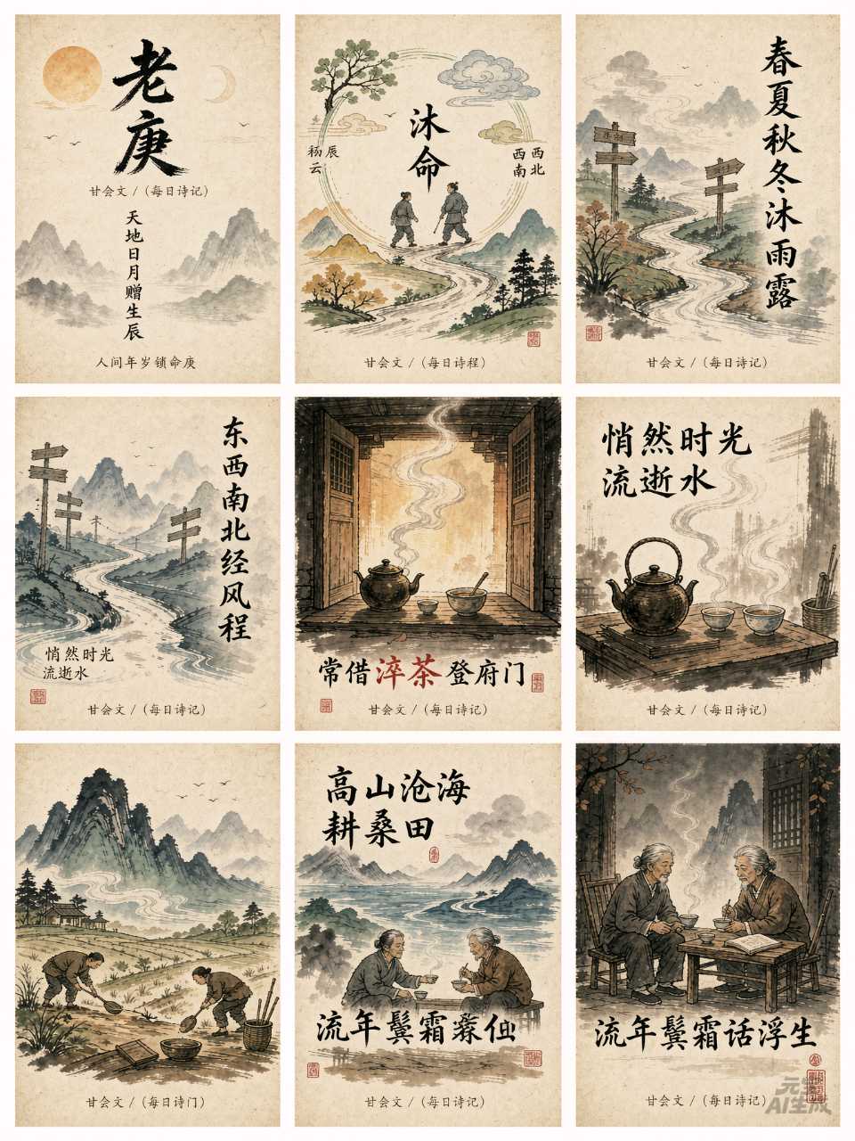 老庚——甘会文/（每日诗记）