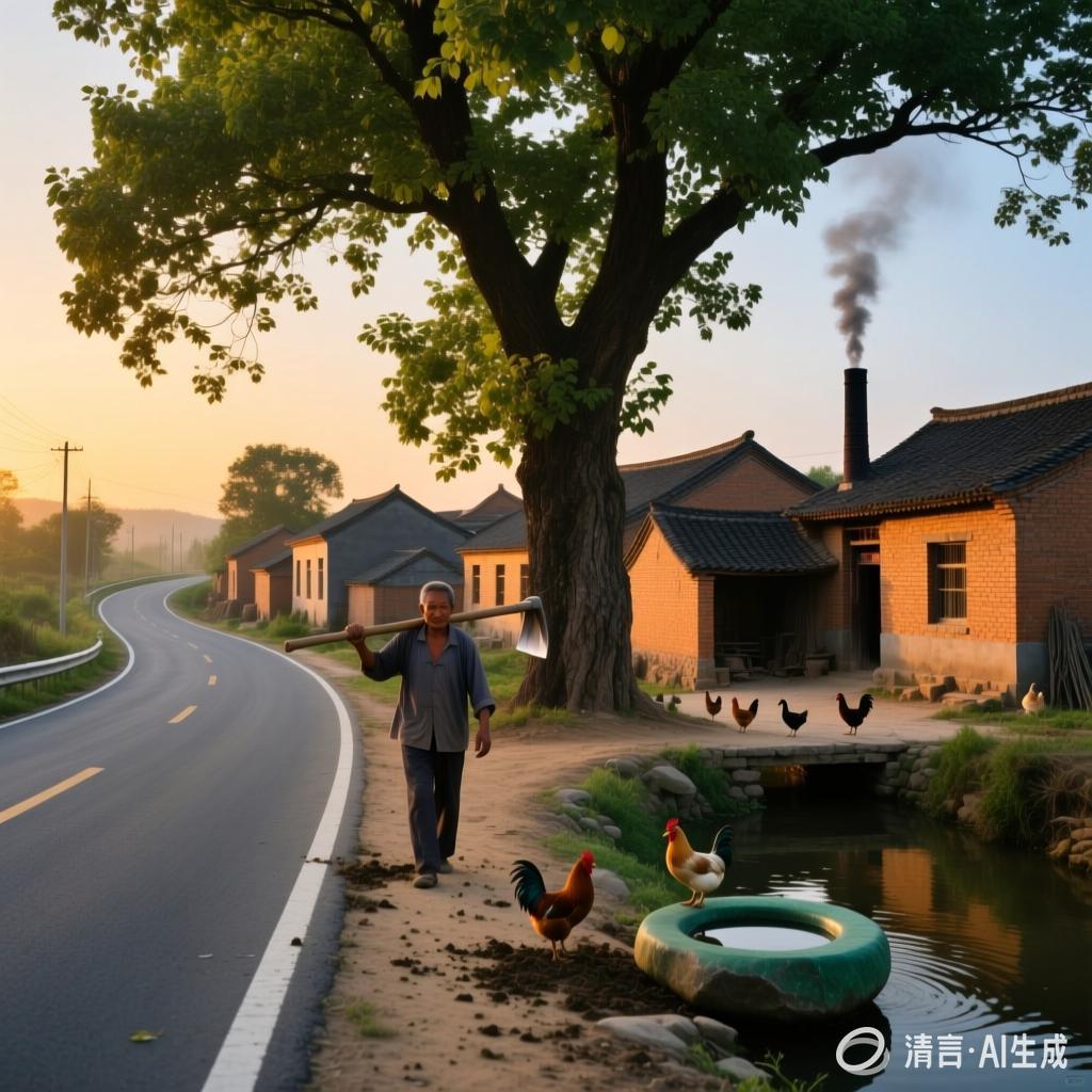 【中国憨派文学】童华：路边村庄