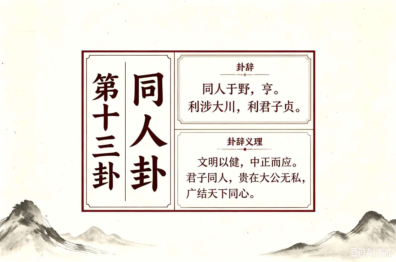 《易经》十三卦.同人卦：经典诠释与处世智慧—吴文颇