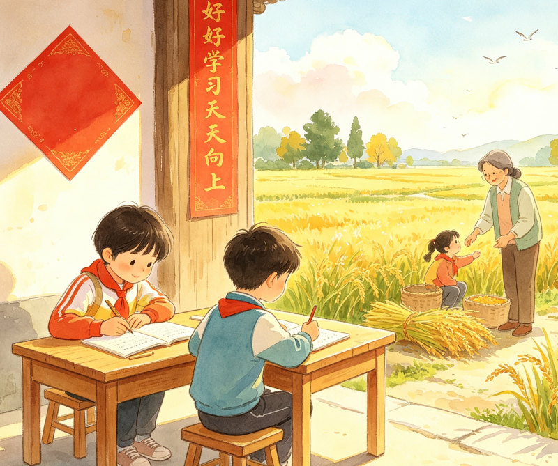 世界文学联盟//作家诗人钟新敏佳作《好好学习  天天向上  对联配诗句》