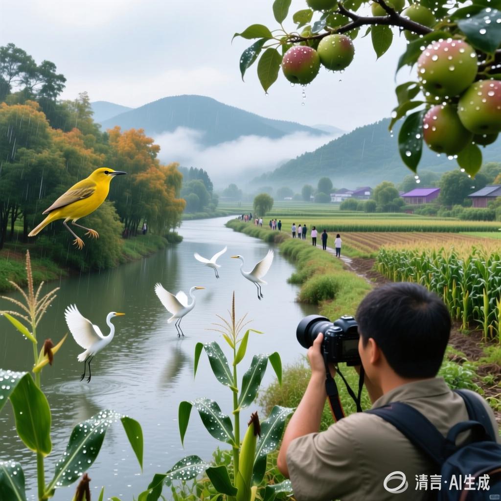 【中国憨派文学】李培忠 ：七律·初秋雨后东原观（通韵）