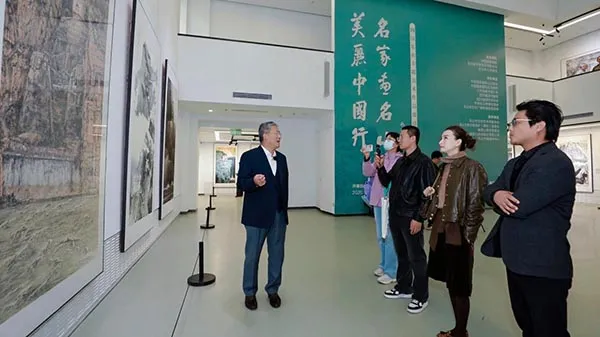 美丽中国行 名家画名山——四川乐山主题美术作品邀请展在中国国家画院举办(图17)
