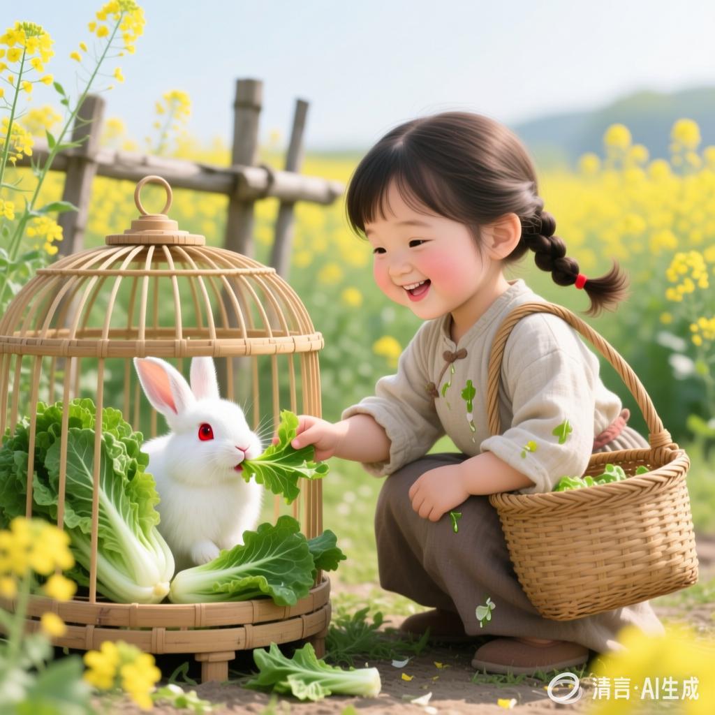 孔另融：【土掉渣·滑溜曲】英子去喂小白兔《中国憨派文学》