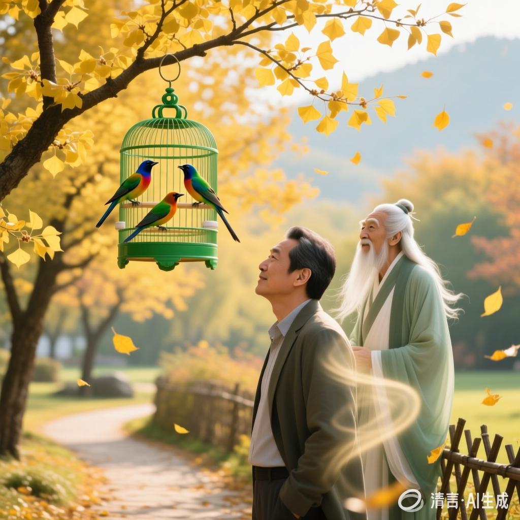 【中国憨派文学】李培忠：定风波·深秋公园听鸟声