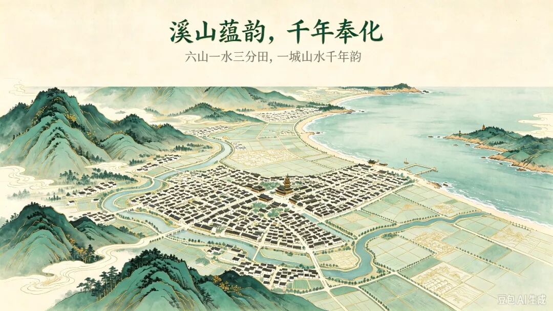 随我看山河                                     溪山蕴韵，千年奉化                      作者：谢爱民